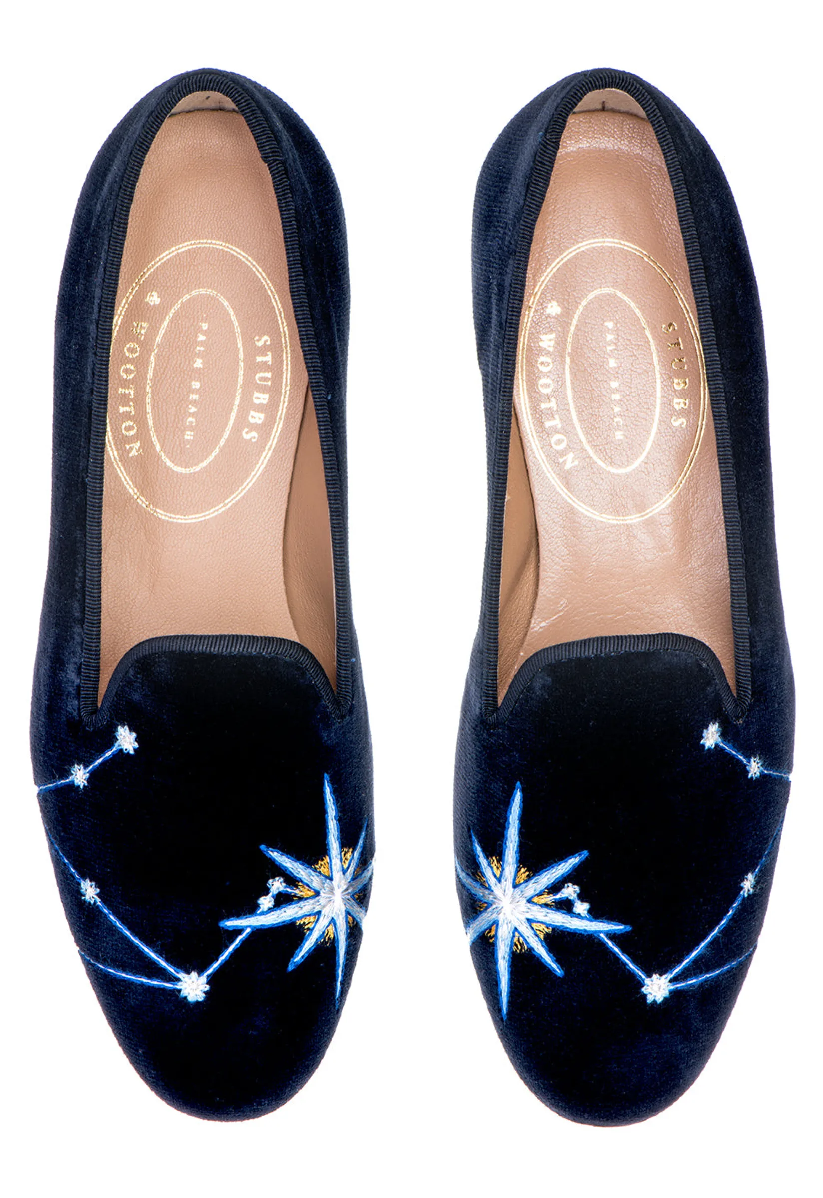 Stubbs & Wootton Libra Velvet Slipper (Men)