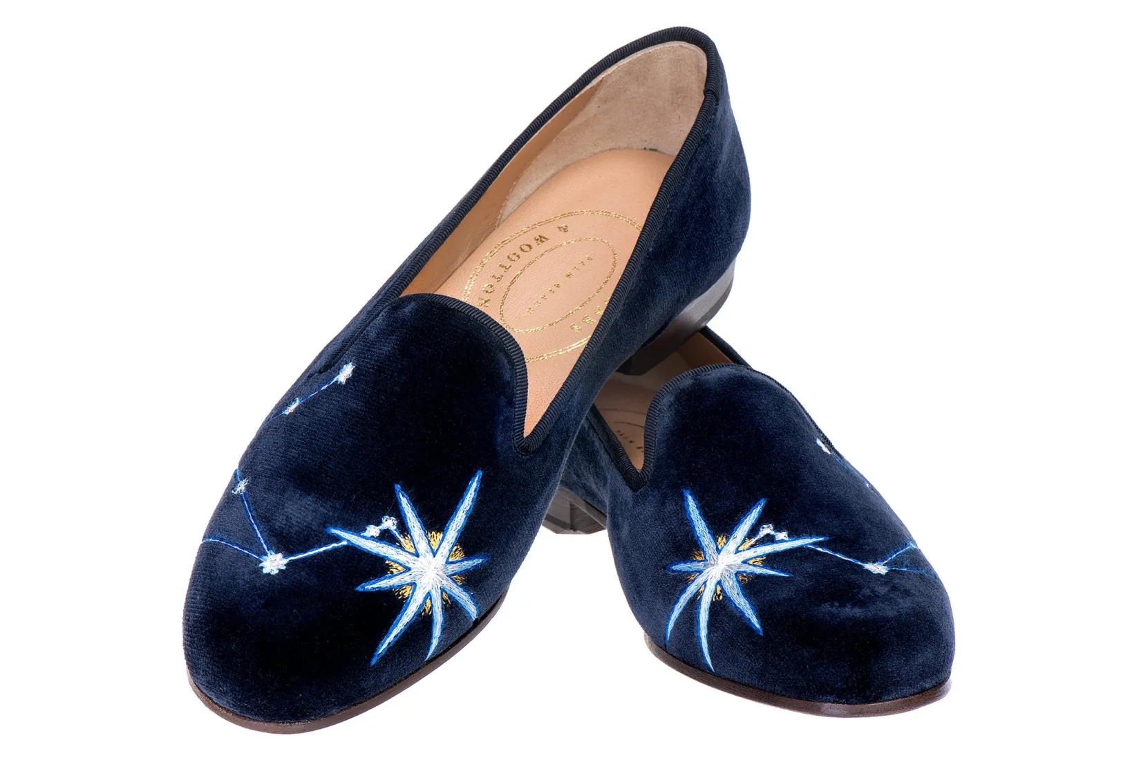 Stubbs & Wootton Libra Velvet Slipper (Men)