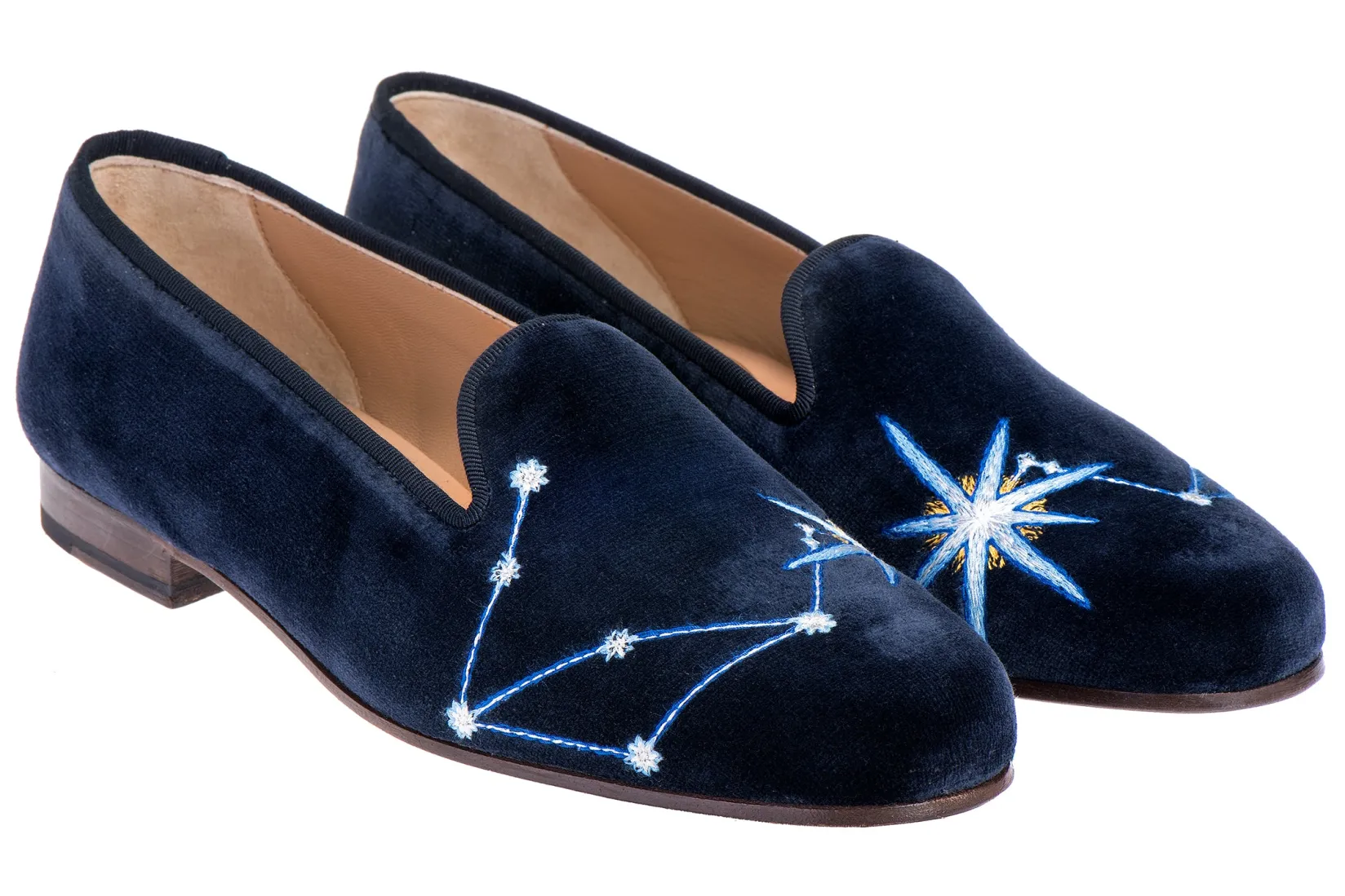 Stubbs & Wootton Libra Velvet Slipper (Men)