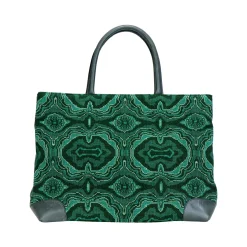 Stubbs & Wootton Malachite Needlepoint Tote