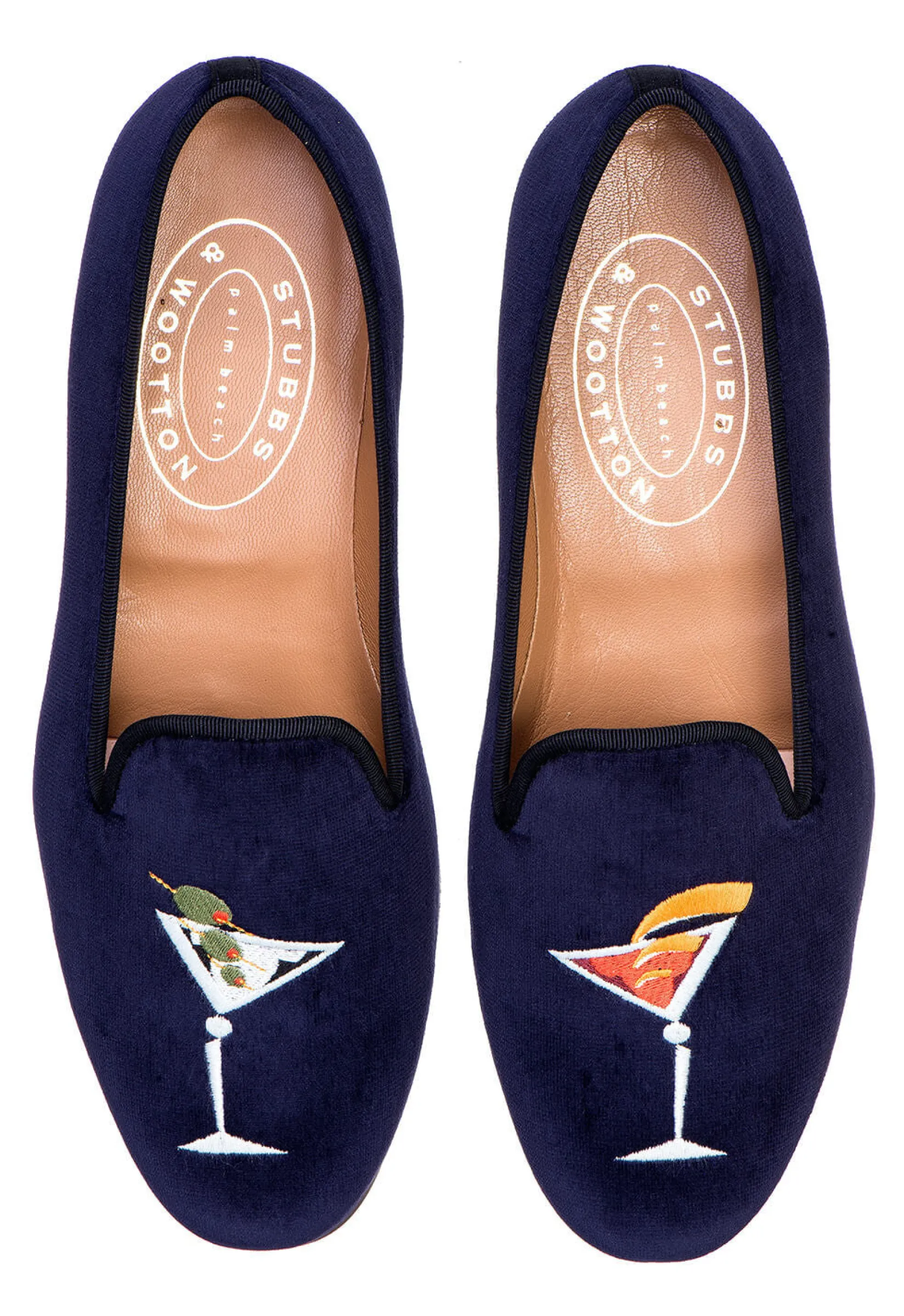 Stubbs & Wootton Martini Velvet Slipper (Men)
