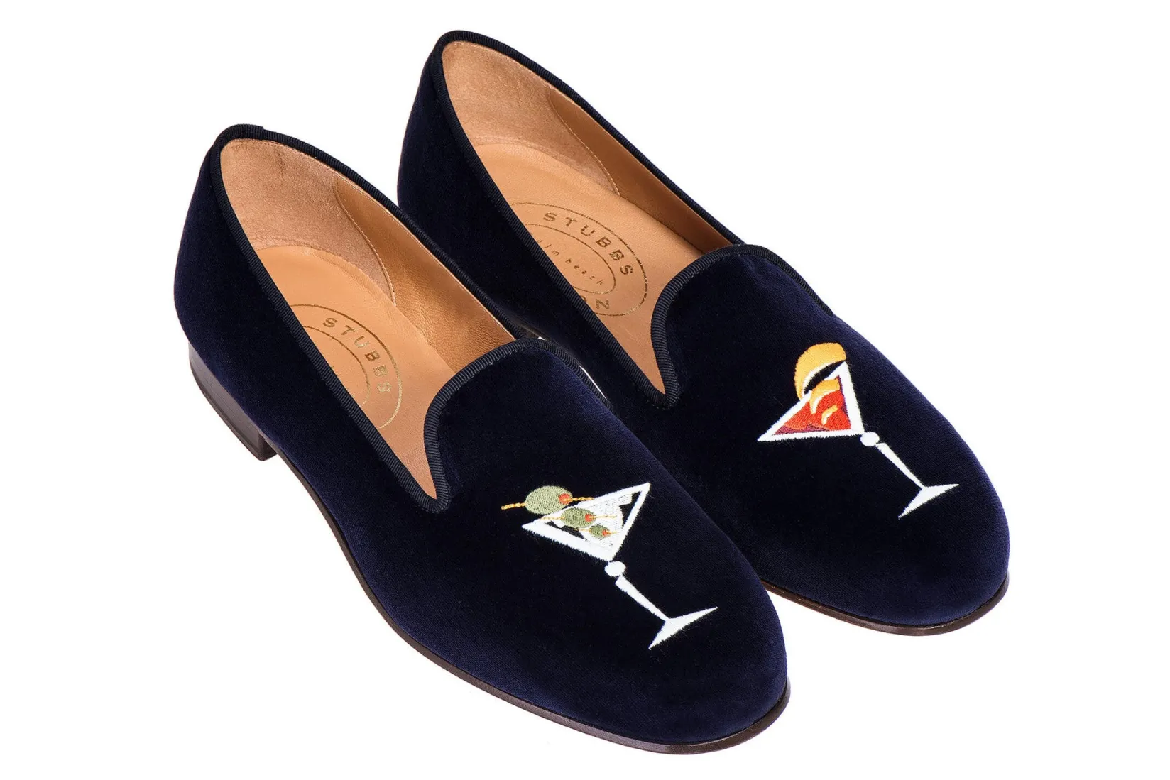 Stubbs & Wootton Martini Velvet Slipper (Men)