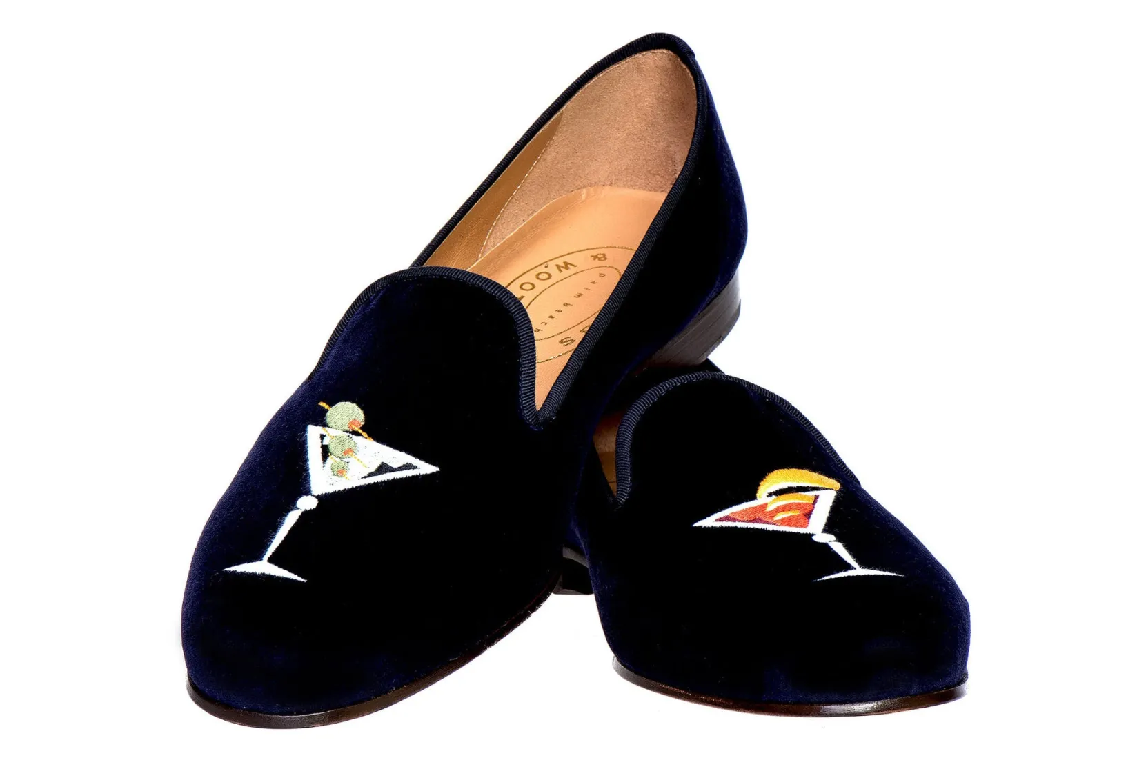 Women Stubbs & Wootton Martini Velvet Slipper (Women)