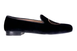 Stubbs & Wootton Metropolis Bronze Velvet Slipper (Men)