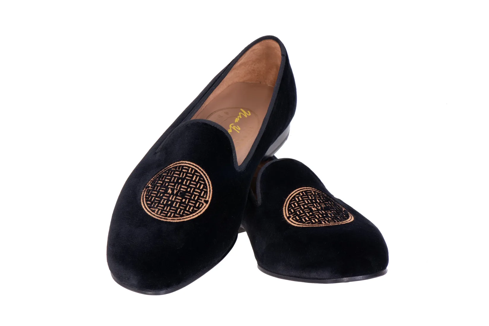 Stubbs & Wootton Metropolis Bronze Velvet Slipper (Men)