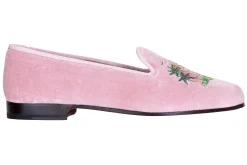 Women Stubbs & Wootton PB Clocktower Champagne Velvet Slipper (Women)