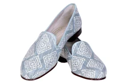 Women Stubbs & Wootton Perinne Slate Slipper (Women)