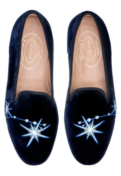 Women Stubbs & Wootton Scorpio Velvet Slipper (Women)