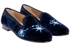 Women Stubbs & Wootton Scorpio Velvet Slipper (Women)