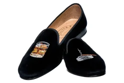 Stubbs & Wootton Scotch Velvet Slipper (Men)