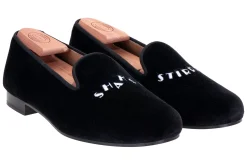 Stubbs & Wootton Shaken Stirred Velvet Slipper (Men)