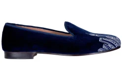 Stubbs & Wootton Skyline Velvet Slipper (Men)
