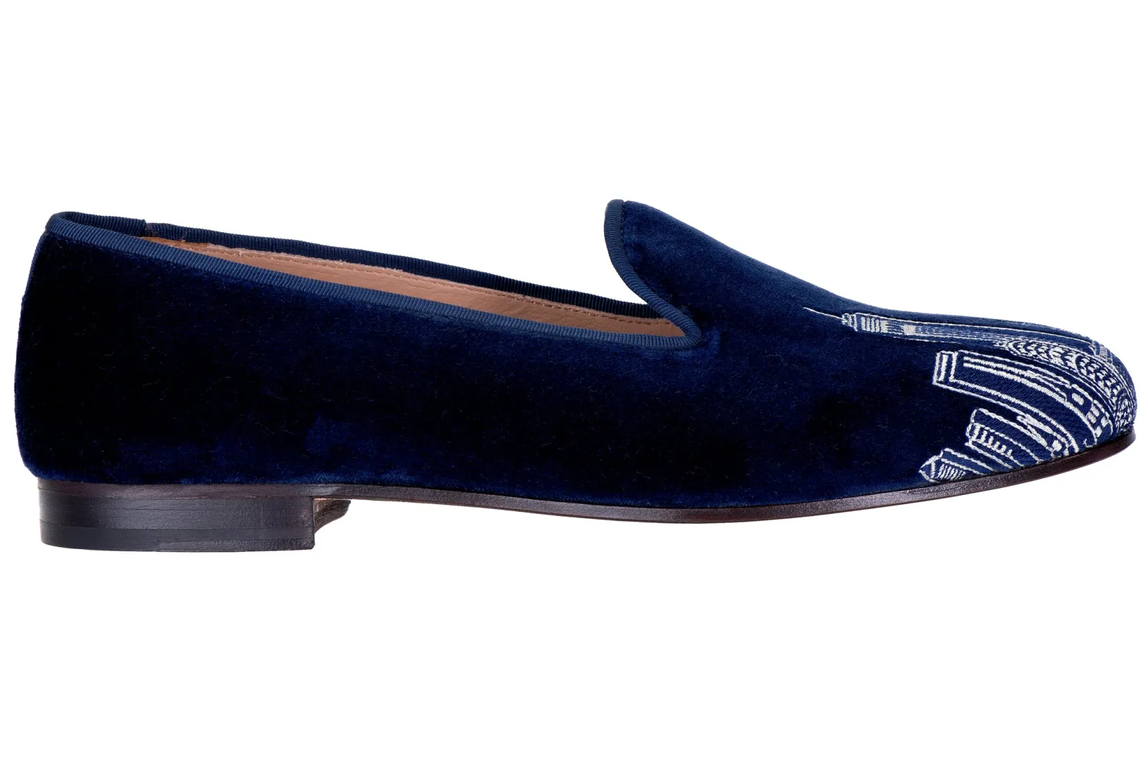 Stubbs & Wootton Skyline Velvet Slipper (Men)