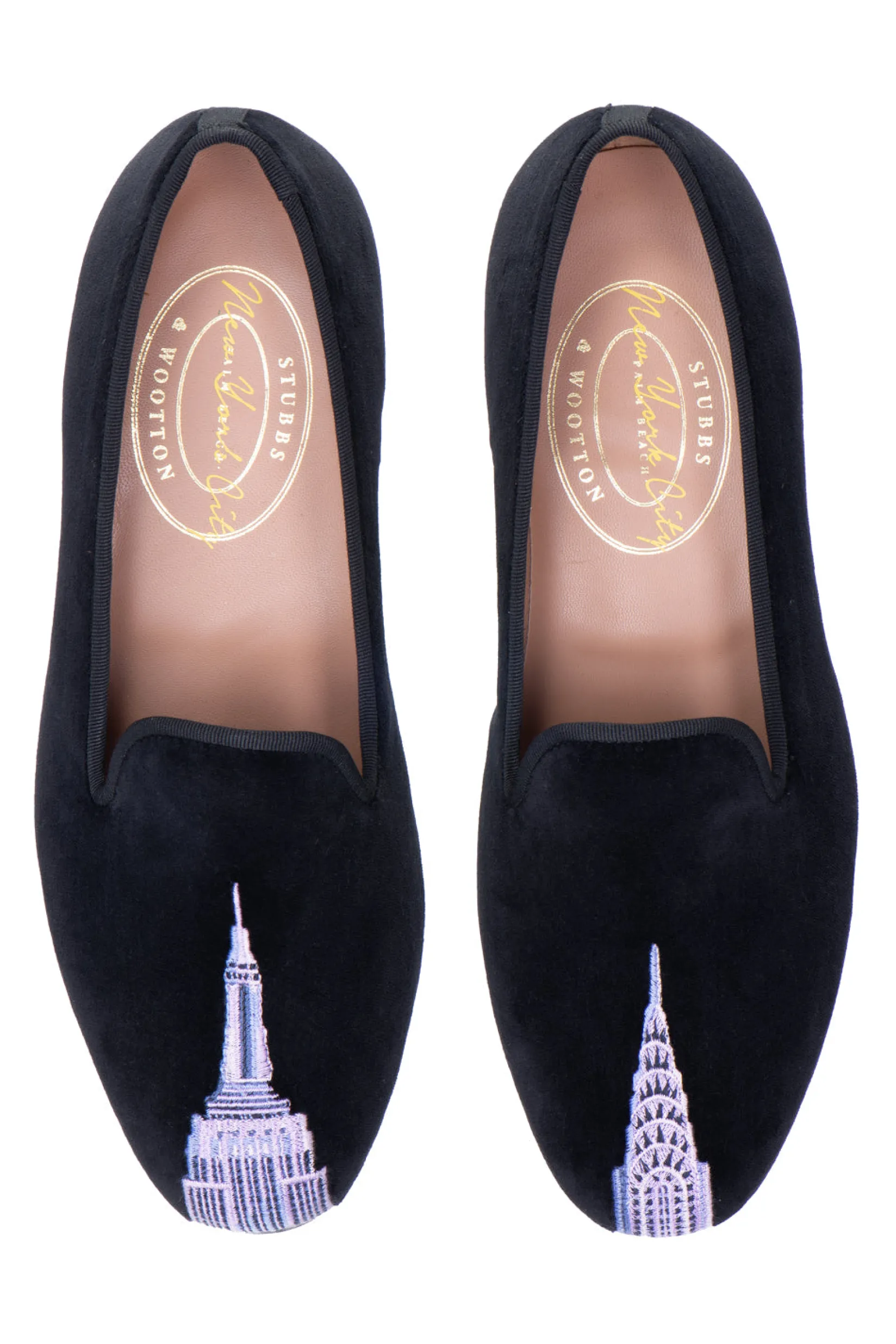 Women Stubbs & Wootton Skyscraper Velvet Slipper (Women)