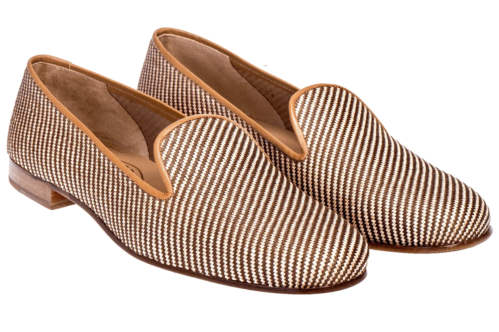 Stubbs & Wootton Straw Raffia Slipper (Men)