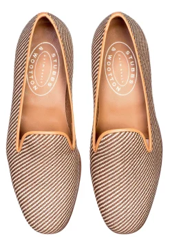 Women Stubbs & Wootton Straw Raffia Slipper (Women)