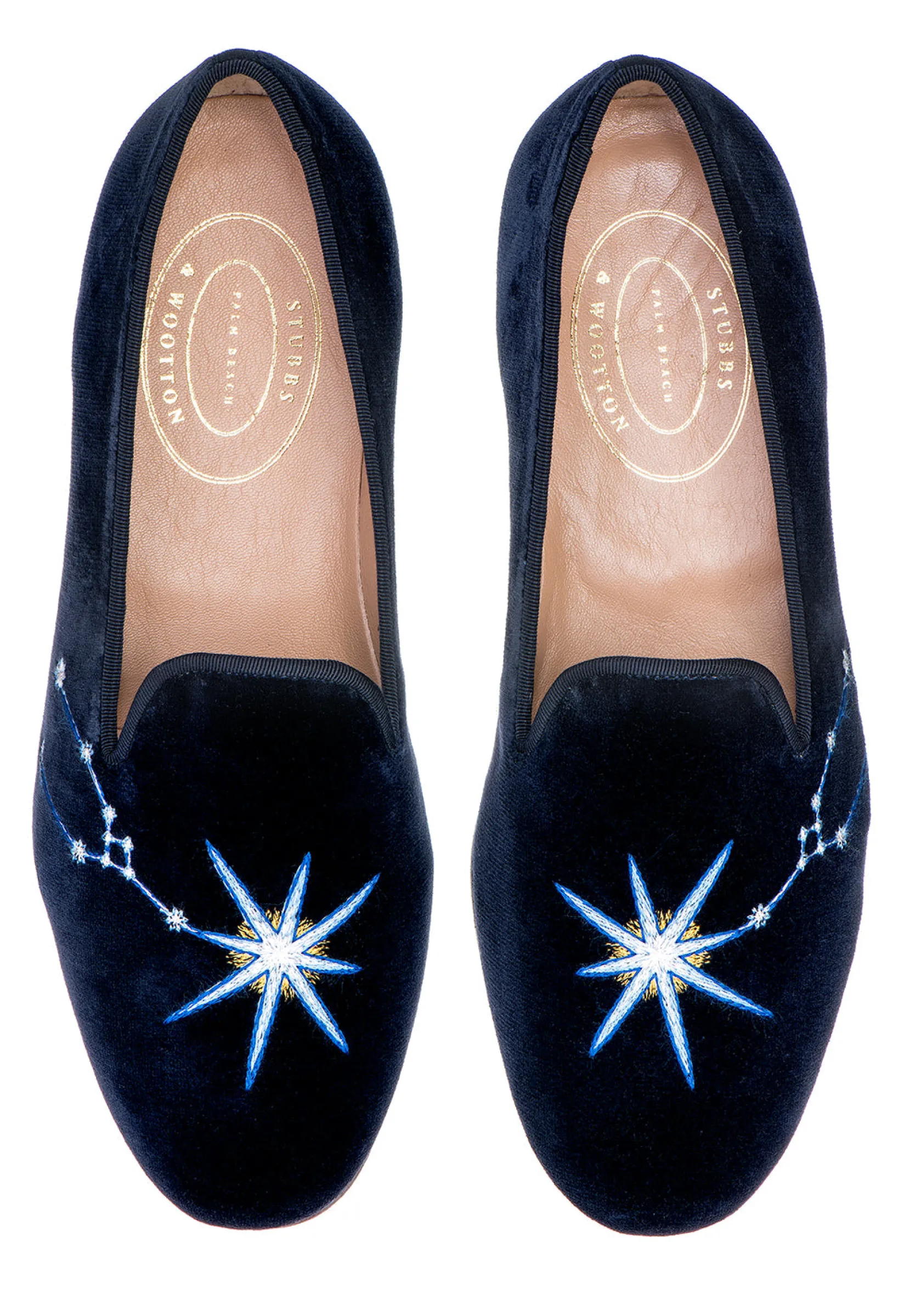 Women Stubbs & Wootton Taurus Velvet Slipper (Women)