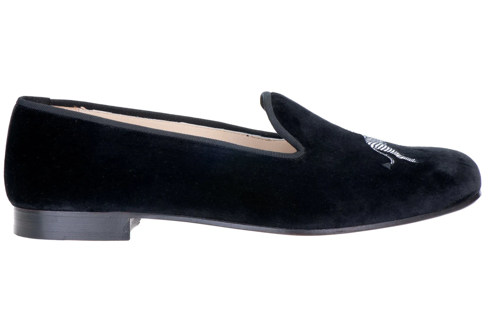 Stubbs & Wootton Zebra Velvet Slipper (Men)