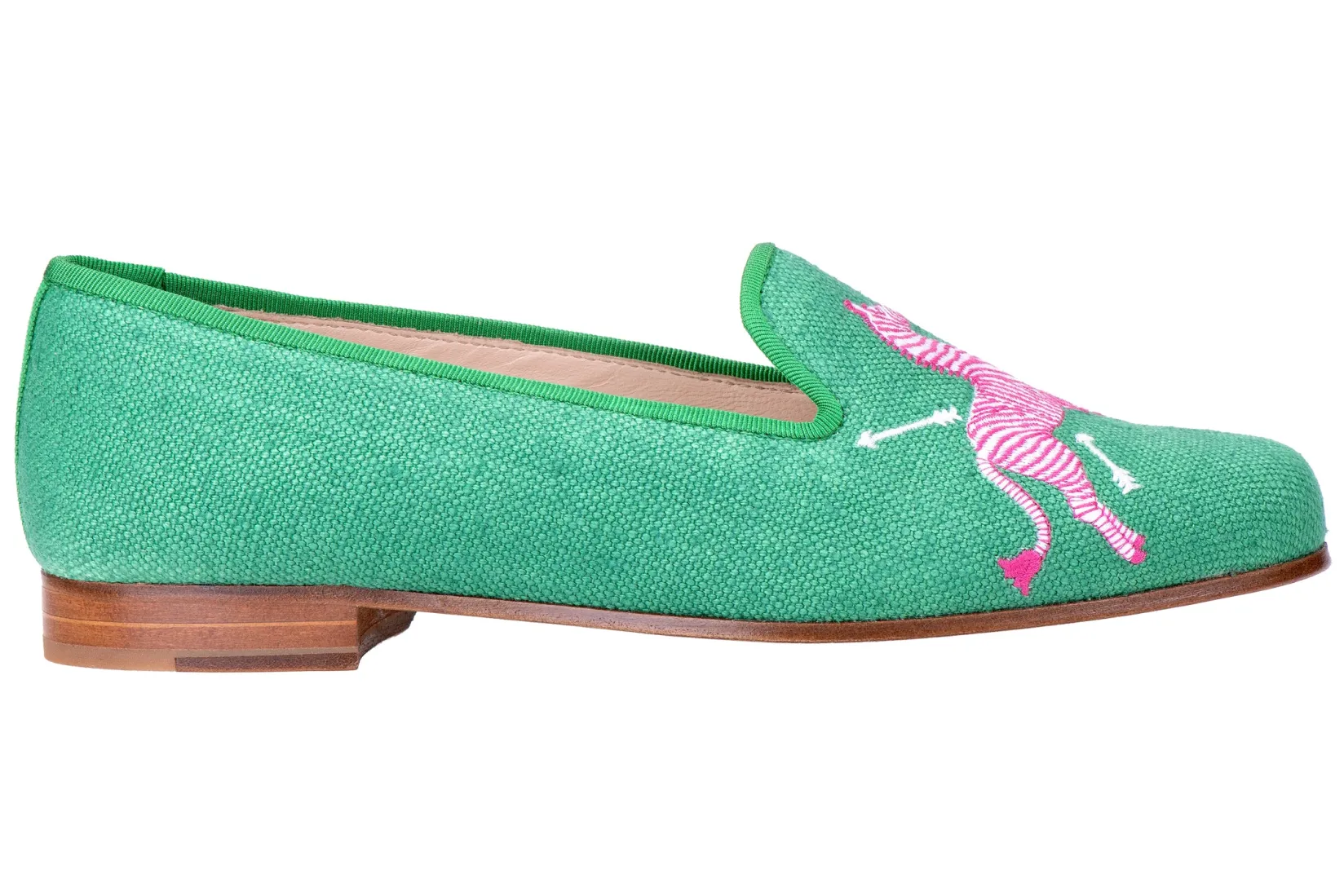 Women Stubbs & Wootton Zebras Kelly Linen Slipper (Women)