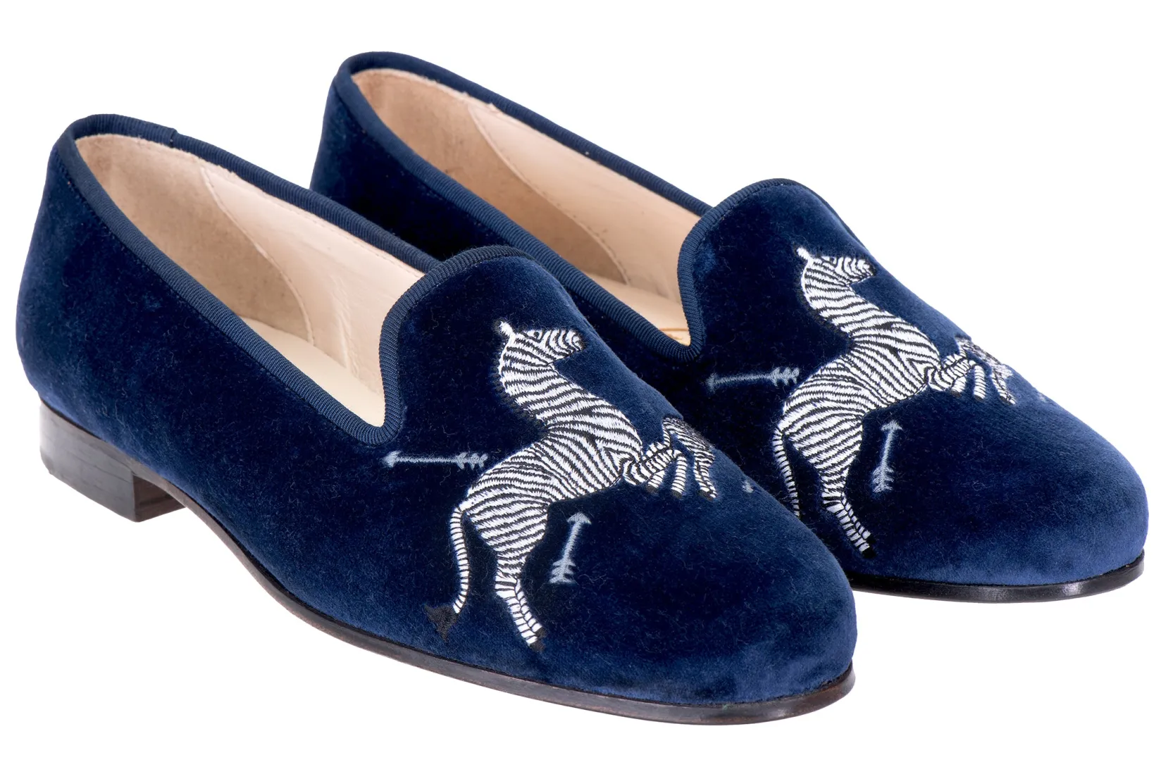 Stubbs & Wootton Zebras Velvet Slipper (Men)