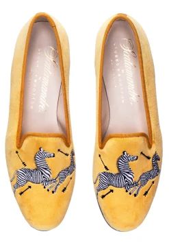 Stubbs & Wootton Zebras Velvet Slipper (Men)