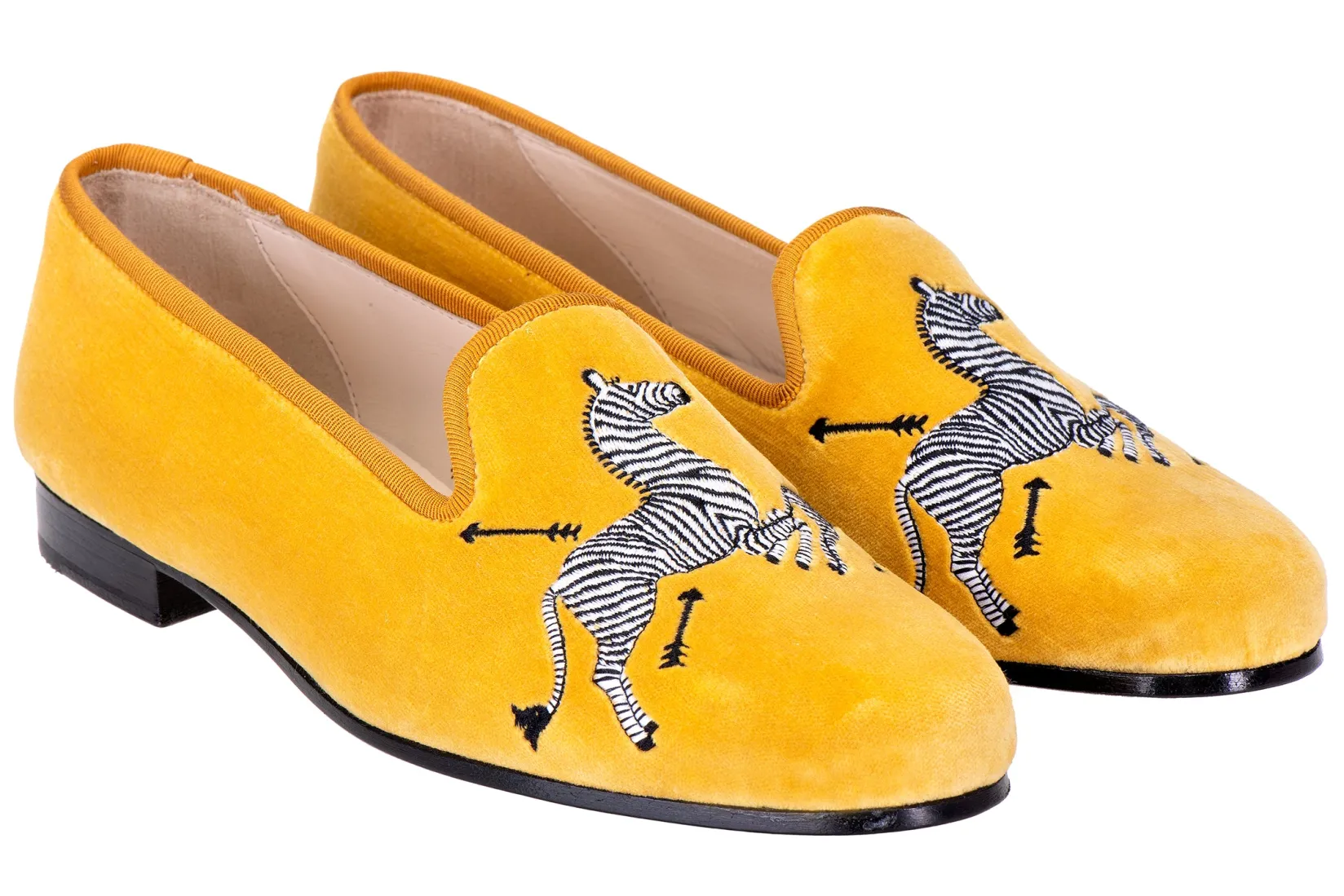 Stubbs & Wootton Zebras Velvet Slipper (Men)