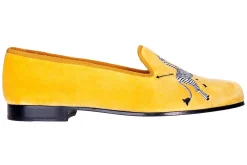 Women Stubbs & Wootton Zebras Velvet Slipper (Women)